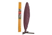 Housse de protection pour parasol gris foncé pour parasol suspendu en Dralon.