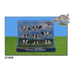Koe 1:87 Zwart/wit