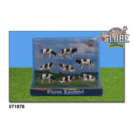 Koe 1:87 zwart/wit