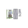 Insectenhor Voor Deur Magnetisch Zwart 210x50cm Tweedelige Set