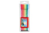 Stylo Stabilo 68 6 pcs fluorescent en étui