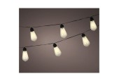 LED Solar Stringlights 10 Lampen L180cm Kunststof Warmwit