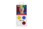 Set Palet schmink op waterbasis Clown (4 potjes en 1 applicator)