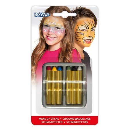 Set 6 bâtons de peinture pour le visage 6 couleurs (1,6 g)