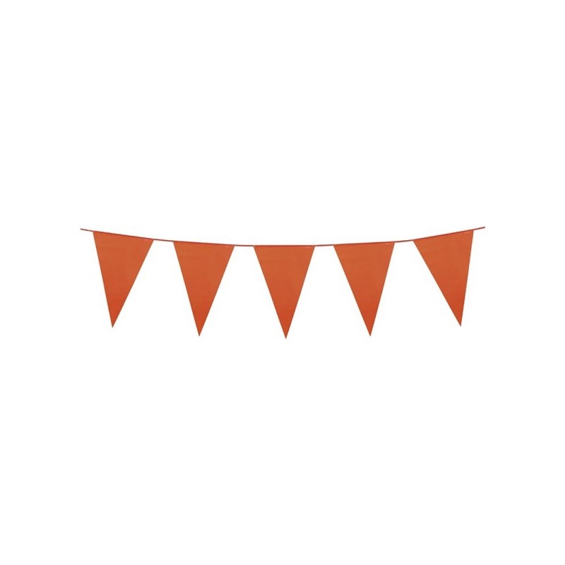 PE reuzenvlaggenlijn oranje (10 m)