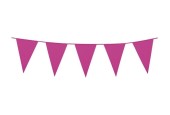 Ligne drapeau géant PE rose vif (10 m)