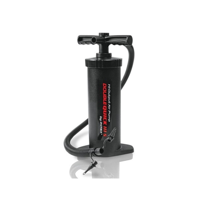 Intex Pompe à main double quick IIIS 37cm, gonfler et dégonfler