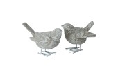 Boltze Home Vogel Spatz kunsthars 8x6x7cm