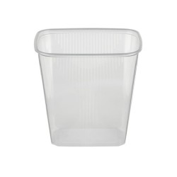 Verpakkingsbekers 500ml met deksel helder 10 stuks
