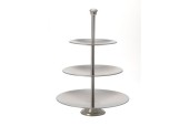 Etagere 3-laags rvs 36.5cm
Diameter borden is 25cm, 20.5cm en 16cm