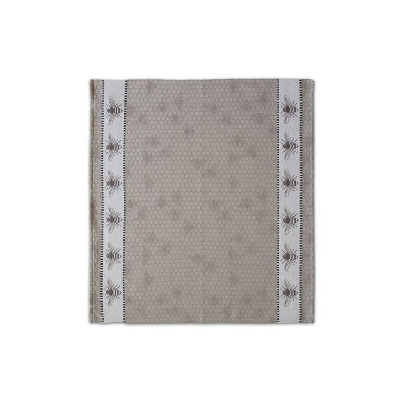 DDDDD Theedoek Honing grijs 60x65cm 6 stuks