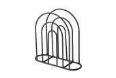 Boltze Home Porte-serviettes Ronia métal 18x6xh18cm noir