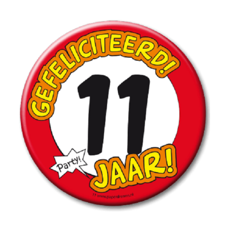 Button XL - 11 Jaar