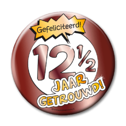 Button XL - 12,5 jaar getrouwd