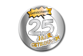 Button XL - 25 jaar getrouwd