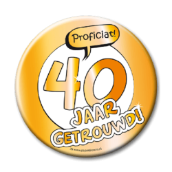 Button XL - 40 Jaar Getrouwd