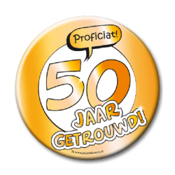 Button XL - 50 jaar getrouwd!