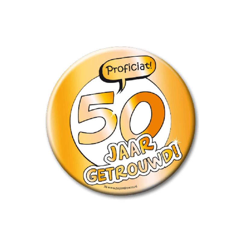 Button XL - 50 jaar getrouwd!