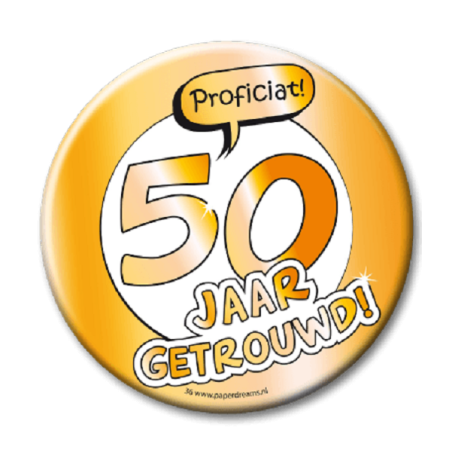 Button XL - 50 jaar getrouwd!