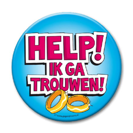 Button XL - Help! Ik Ga Trouwen!