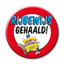Button XL - Rijbewijs Gehaald!