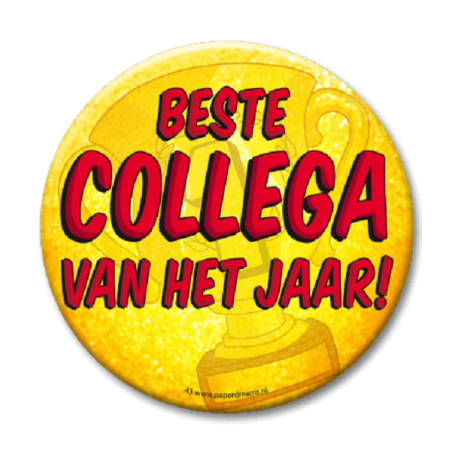 Button XL - Beste Collega van het jaar!