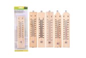 Kinzo Thermometer Binnen/buiten Hout 25x5cm