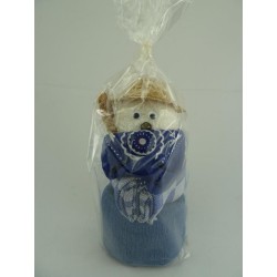 Keukendoek/gastendoek/washandje Tuinman blauw