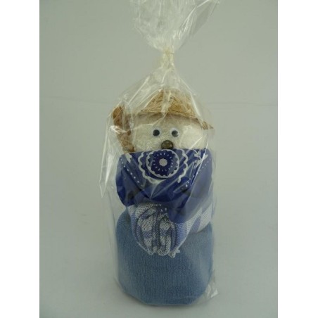 Keukendoek/gastendoek/washandje Tuinman blauw