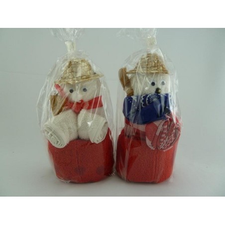 Torchon de cuisine / torchon invité / gant de toilette Assortiment jardinier rouge