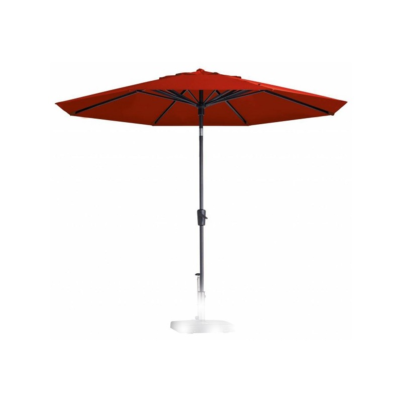 Parasol PAROS 300cm relevable ROUGE BRIQUE