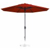 Parasol PAROS 300cm opdraai BRICK RED