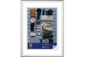 Henzo cadre photo Napoli cadre 18x24cm photo 10x15cm argent plastique