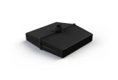 Pied de parasol Split carré remplissable 25kg noir avec pièces de fixation noires