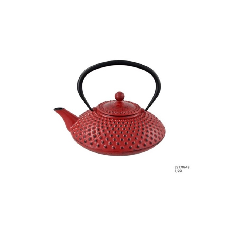 Théière en fonte 1,25L Rouge