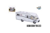 Kids Globe Camper Carthago pullback/die cast met licht 16 cm inclusief batterijen