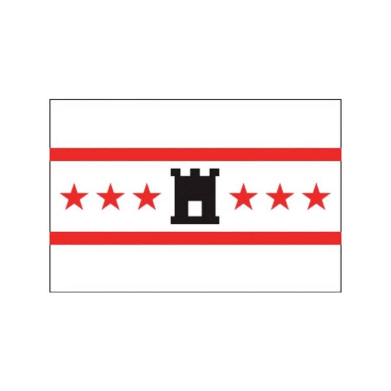 Drapeau Drenthe 20x30 cm polyester filé