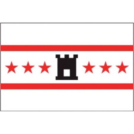 Drapeau Drenthe 20x30 cm polyester filé