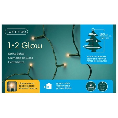 Lumineo kerstboomverlichting 1-2 glow voor 180cm boom 171