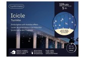 Lumineo éclairage LED Icicle 5m - 119LED blanc chaud