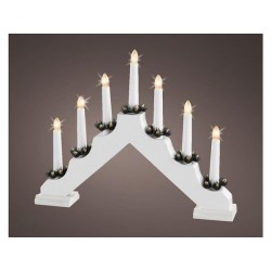 Lumineo LED Bougie arche décoration de fenêtre blanc chaud 30x40cm