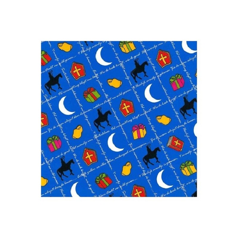 Toonbankrol 50cm Sint blauw 200m