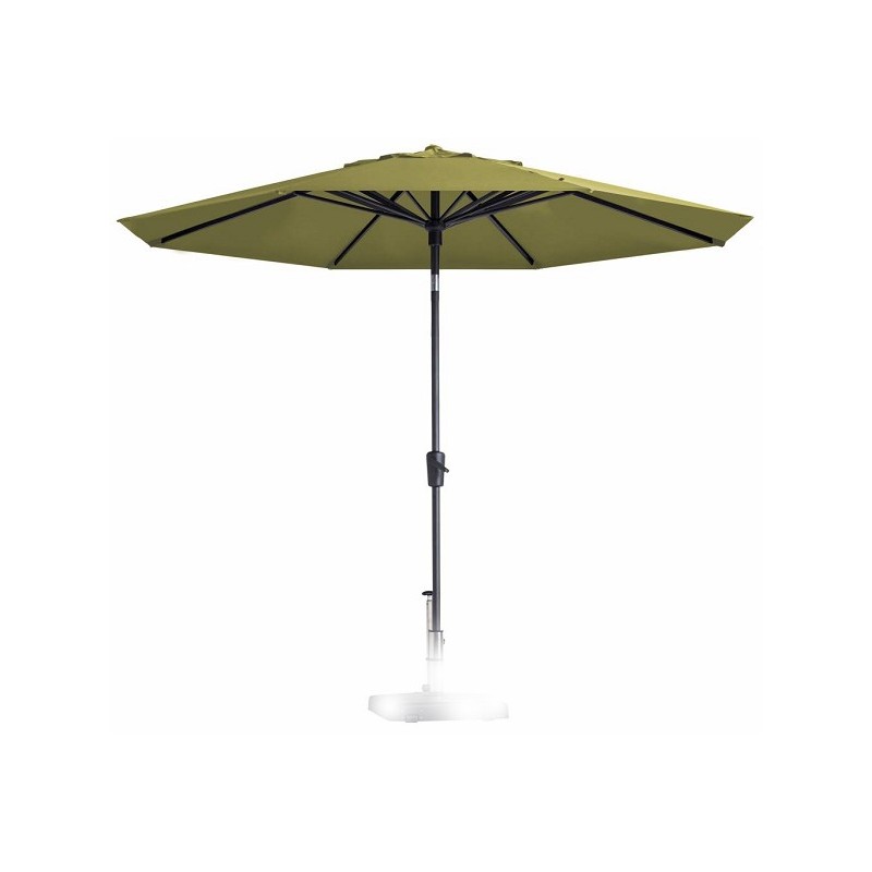 Parasol PAROS 300cm à enroulement VERT SAGE