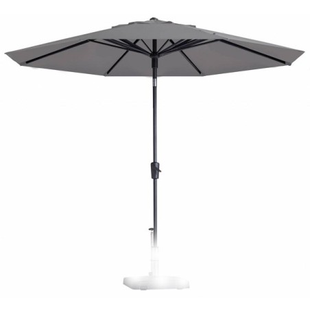 Parasol PAROS 300cm opdraai LICHT GRIJS