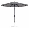 Parasol PAROS 300cm reversible GRIS CLAIR