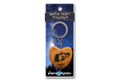 Marmer sleutelhanger hart  - tweeling