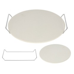 Pizzasteen (33cm) met houder