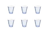Duralex Gobelet Picardie verre dur bleu marine 220ml boîte de 6 pièces