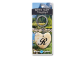 Marmer sleutelhanger hart  - R