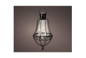 LED Solar hanging light Ø10.8-H21cm metaal Warmwit